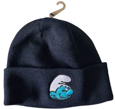Smurfen Beanie Muts voor volwassenen - Lachende smurf - Bavarian Caps