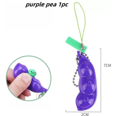 Fidget Speelgoed Edamame Squishy Sleutelhanger Stressverlichting Knijp Erwten Bonen Schattig Volwassen Speelgoed Decompressie Pakket