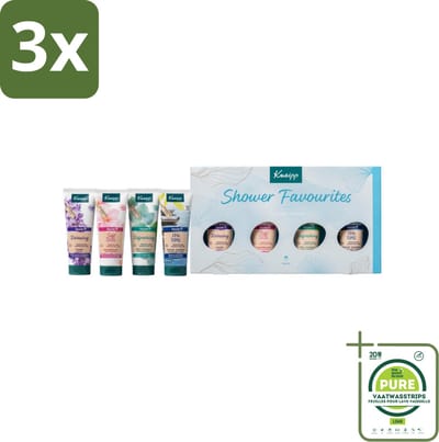 3 x Kneipp – Shower Favourites – Luxe Geschenkset - Grootverpakking - Douchegel - Douchegiftset - Verzorgende Douche - Ontspanning - Verfrissende Douche