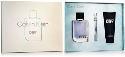 Parfumset voor Heren Calvin Klein Defy 3 Onderdelen