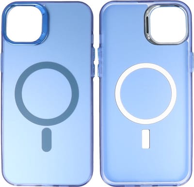 Magsafe Hoesje Geschikt voor iPhone 11 Pro Max - Magnetisch Smartphone Hoesje - Navy