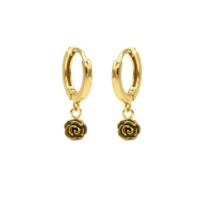 Karma hinged hoops symbool rose gold M3012HIN