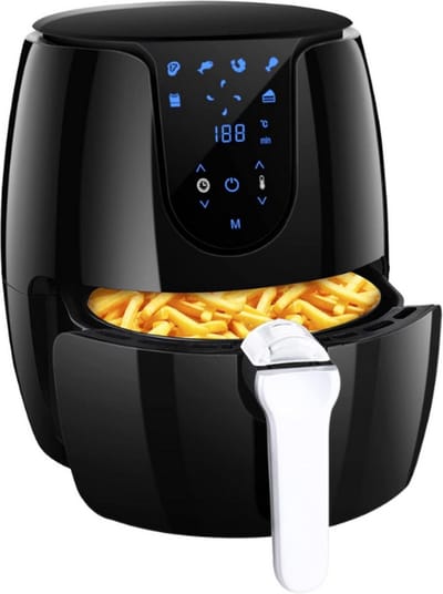 Airfryer - 3.5L - Heteluchtfriteuse - 1500W - 6 Kookprogramma's - LED Touchscreen - Digital Display