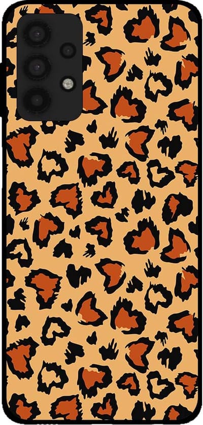 Smartphonica Telefoonhoesje voor Samsung Galaxy A32 5G met tijgerprint - backcover met panterprint - Bruin geschikt voor Samsung Galaxy A32 5G