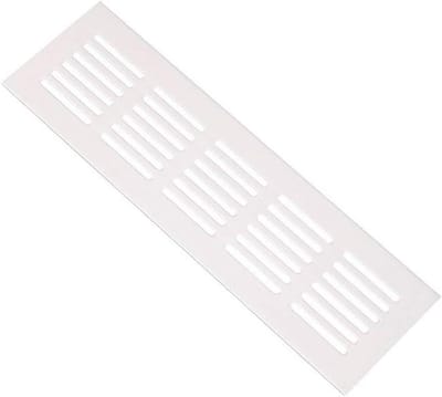 Luchtrooster - Ventilatiegaten - Kasten Ventileren - Aluminiumlegering - Breedte 50 mm - Zilverkleurig