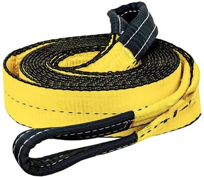 Sleepkabel - Verhuisbanden Transportriemen - 6800kg - 9 meter - Afsleepkabel - Geel