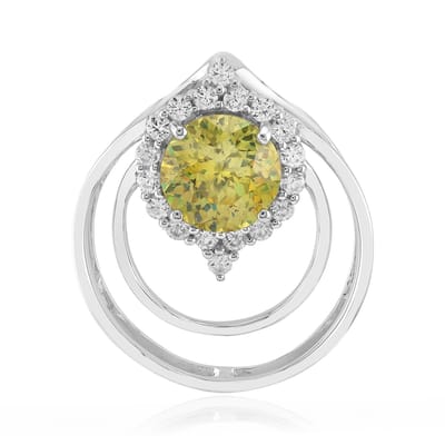 Cavill - Hanger 925 Sterling Zilver Gerhodineerd - 1,564 ct Sfalieriet & 0,337 ct Tanzania Zirkonen - Modern, Rond Facet