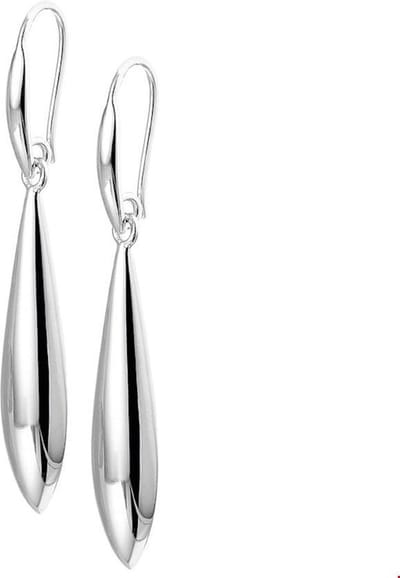 TFT Oorhangers Zilver Gerhodineerd Glanzend 46 mm x 8 mm