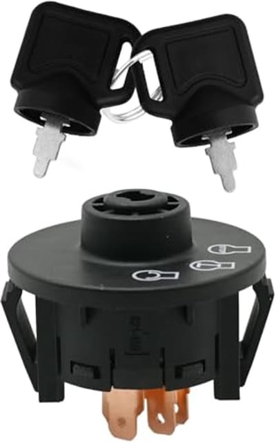 LISM-5-polige 3-standen contactschakelaar (met 2 sleutels), Geschikt voor Exmark Lazer Z, Next Lazer Z, Quest en Toro Z Master, TimeCutter ZS/SS-serie, Titan-modellen, met vervangende onderdeelnummers 117-2221 en 137-4100.