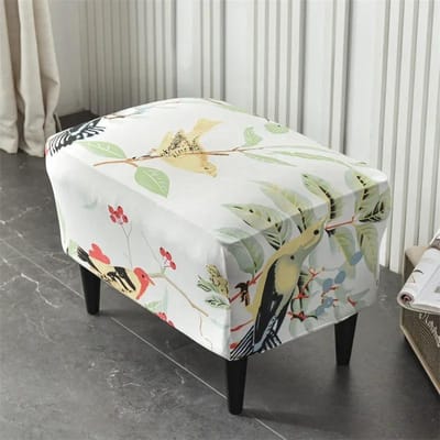 Bloemen bedrukte vleugelstoelhoes Stretch Spandex fauteuilhoezen Nordic verwijderbare relaxbankhoezen met zitkussenhoezen