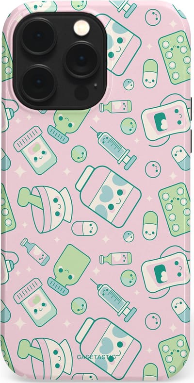 Casetastic Hoesje Geschikt voor Apple iPhone 14 Pro Max Magsafe - Stijlvolle Beschermende Duo-layer Case - Geneeskrachtig Roze