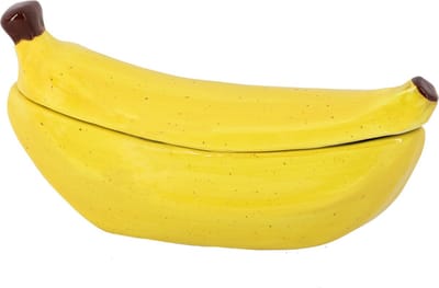 HomeBound by KY | Opbergdoos met deksel banaan | opbergdoos