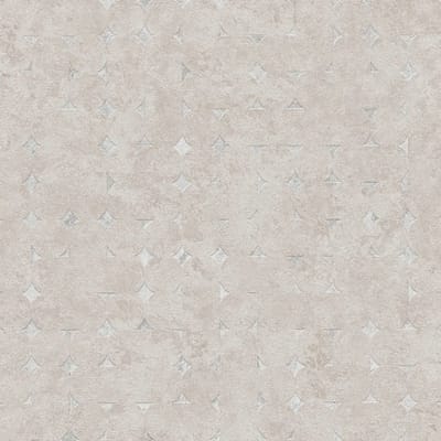 Grafisch behang Profhome 396563-GU vliesbehang gestructureerd met vogel patroon en metalen accenten beige zilver 5,33 m2