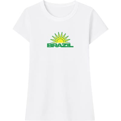 T-shirt dames Miss Tee Brazil Vibes Stretch