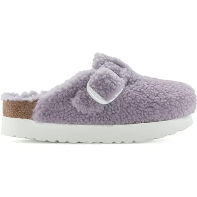 Damesklompen Papillio Boston Big Buckle Platform Fur