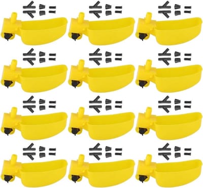 12 Stuks Automatische Drinkbekers voor Kippen en Vogels - Watergeef Systeem voor Pluimvee en Wildvogels