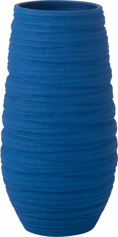J-Line vaas Fiesta - keramiek - blauw - extra large - Ø 25 cm