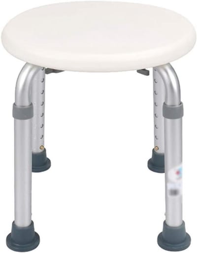 Douchestoel - Badkamer stoel - Veilig Douchen - Antislip Beenpad - 35-52 cm - Wit