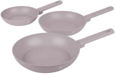 SET OF 3 TITANIUM PANS BERLINGER HAUS BH-8108 TAUPE