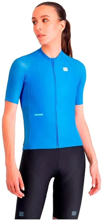 Sportful Supernova Korte Mouw Wielertrui Blauw S Vrouw