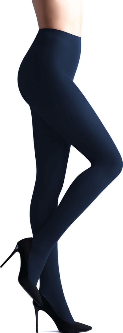 GIULIA Panty - Samba 40 - Opaque - Microvezel - 3D - Extreem zacht - Dikke Panty - 40 Den - Medium - Navy Peony
