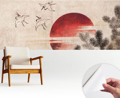 Wallfluent Zelfklevend Behang - Bos Oost Zelfklevend fotobehang - 250x104 cm - Wit Zelfklevend Behang - Plakklare achterzijde - Voor de woonkamer, slaapkamer en kantoor Zelfklevend Behang