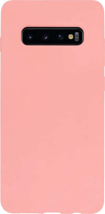 BMAX Siliconen hard case hoesje geschikt voor Samsung Galaxy S10 Plus / Hard Cover / Beschermhoesje / Telefoonhoesje / Hard case / Telefoonbescherming - Peach