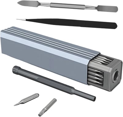 Schroevendraaierset - Precisie gereedschap - Elektronica reparatie - 44 in 1 set - 15 cm doos - Zwart