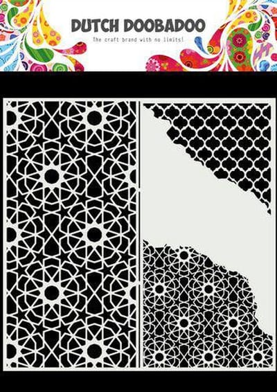 Dutch Doobadoo Dutch Mask Art Slimline Cracked Patterns 470.784.004 210x210mm
