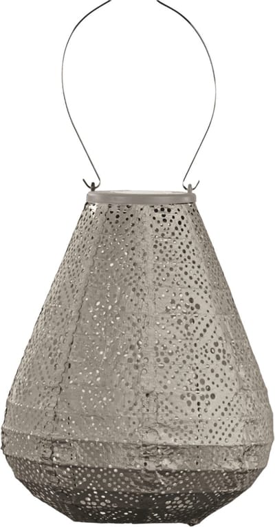 Lumiz Solar Lampion - Tuinlamp op zonne energie - Tulip - 20 cm - Taupe