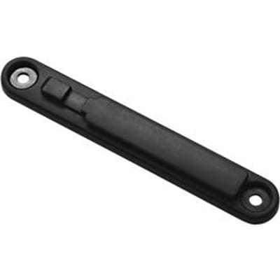 Muurclip voor wegwijzer, schroefbaar, B 16 x D 8 x H 100 mm, zwart