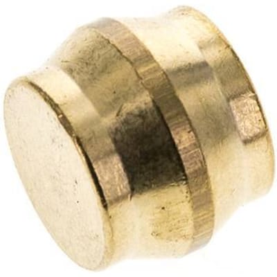 15mm Messing Plug voor Knelfitting 82 Bar DIN EN 1254-2