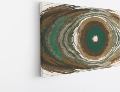 Saammp Canvas Schilderij - Abstract - Cirkels - Vormen - 30x20 - Foto op canvas - Wanddecoratie - muurdecoratie Woonkamer - Slaapkamer decoratie - Canvas Print