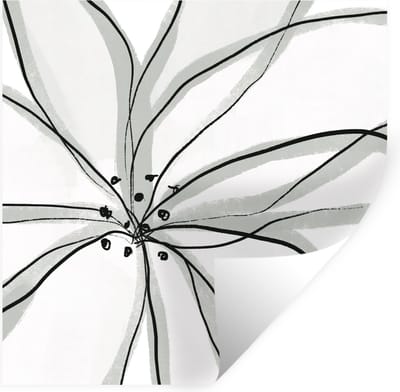 Muurstickers - Sticker Folie - Bloemen - Abstract - Design - 100x100 cm - Plakfolie - Muurstickers Kinderkamer - Zelfklevend Behang XXL - Zelfklevend behangpapier - Stickerfolie