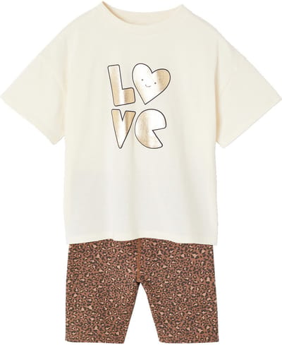 Vertbaudet Set meisjes t-shirt en short