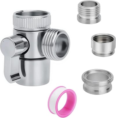 3-Weg Kraan Omschakelventiel Adapter - Universeel voor Keuken, Douche en Wastafel