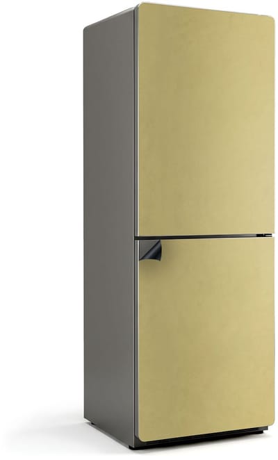 Wallfluent Magnetische Koelkastmat - Geel Koelkast Magneet Sticker - 70 cm x 190 cm - Geel Magnetische Koelkastmat - Magneetfolie Koelkast - Magneet Poster Voor Koelkast - Stijlvolle Koelkastfolie