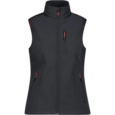Dames softshell mouwloos jack CMP