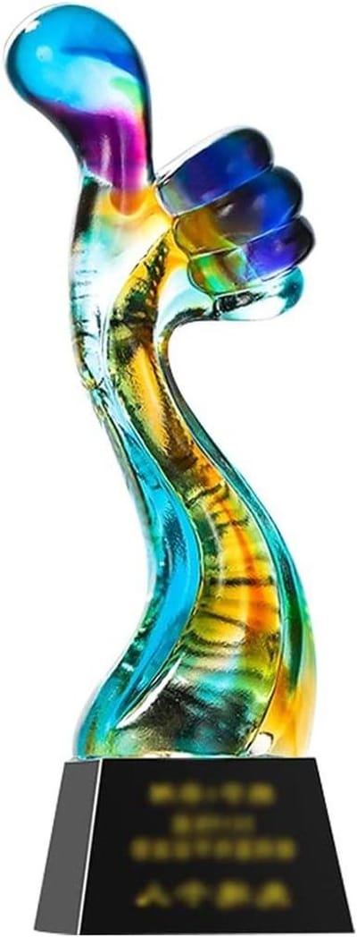Winnaars Bokaal - Ere Glazen - Prestatie Vieren - Gratis Gravering - 29 cm Hoog - Multicolor