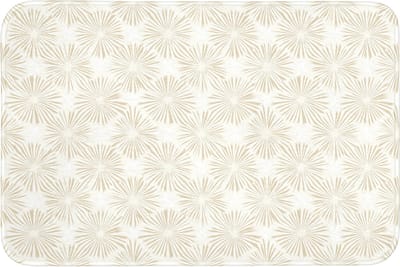 Badmat 90x60 cm - Antislip - Abstract - Motief - Beige - Badmatten voor badkamer - Badkamermat - Douchemat - Badkamer mat