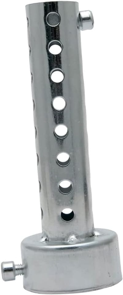 Motor demper, 48mm DB Killer Demper Baffle, Universele Uitlaatpijp Demper Geluidsdemper, Verwijdbare Geluidsdemper, Zilver, 1 Stuk