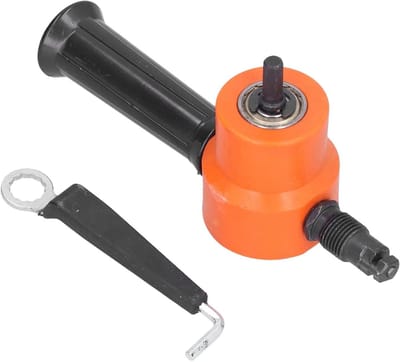 Knabbelschaar Dubbele Kop - Metaalsnijder Frees - Metaal Bewerken - 360 Graden Verstelbaar - 1.2-1.8mm Dikte - Oranje Rood