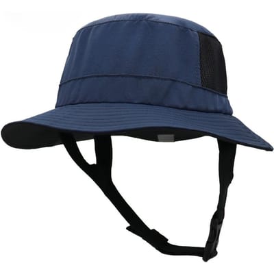 Strand Surfkamp Mesh Ademende Zon Hoed UPF50 Zomer Buiten Gebruik Vissershoed Kinbaar Pasvorm Bucket Hoed Watersport Hoed 55-60cm