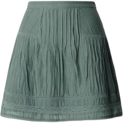 Mini-rok van katoen-viscosemix model 'DEBORAH'