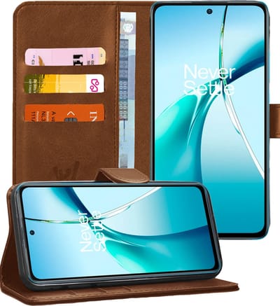 Hoesje geschikt voor OnePlus Nord CE 4 Lite - Portemonnee Book Case Bruin