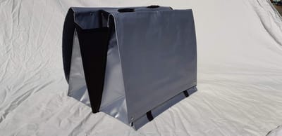 Dubbele fietstas sterk bysonil - 37 liter - zilver