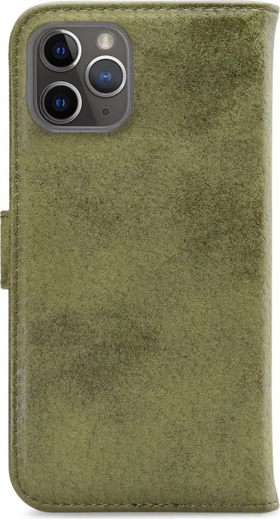 My Style Telefoonhoesje geschikt voor Apple iPhone 11 Pro Max Hoesje | My Style Flex Wallet Bookcase Portemonnee | Pasjeshouder voor 3 Pasjes | Telefoonhoesje voor Pinpas / OV Kaart / Rijbewijs - Olive | Groen