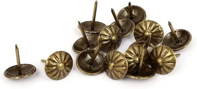 New Lon0167 16mm Dia Daisy Head Upholstery Nail Thumb Tack Thumbtack Bronze Tone 15PCS(16mm Dia Daisy Headpolster Nail Daumen Tack Thumbtack Bronze Ton 15 STÜCKE)