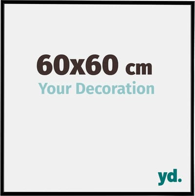 Your Decoration - Fotolijst 60x60 cm - Kunststof - Zwart Mat - Evry