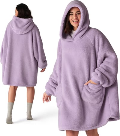 Hoodiedeken met mouwen, draagbare knuffeldeken voor extra warmte en comfort